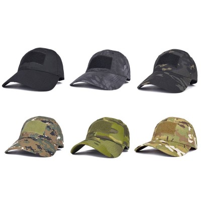 wholesale high quality cheap  6 Panel outdoor team activity tactical camouflage baseball cap